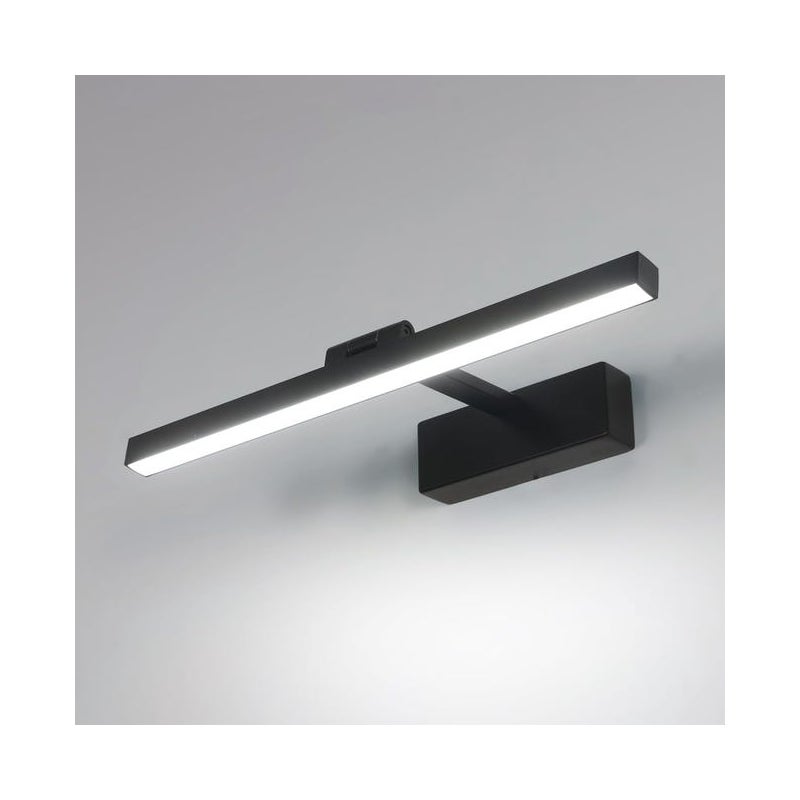 Oświetlenie lustra łazienkowego 8W 1100LM 85-265V, 40cm, kinkiet łazienkowy LED, zimna biel 6500K, czarny