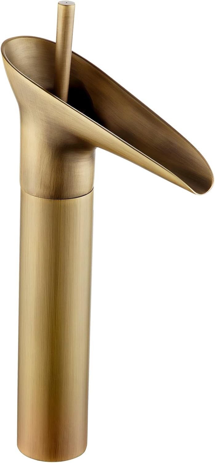 Bateria łazienkowa, wysoka bateria umywalkowa, bateria umywalkowa w stylu vintage, bateria mieszaczowa z wężem dopływowym, 3/8 cala