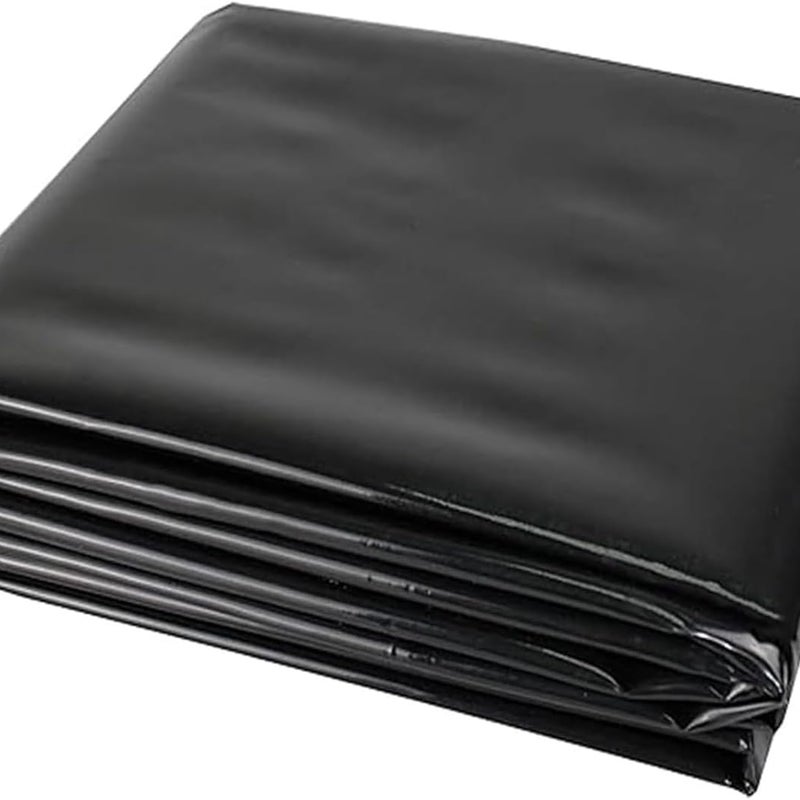 szt. trwała czarna wyściółka do oczka wodnego HDPE (6 m x 6 m x 0,5 mm)do użytku na zewnątrz, odpowiednia do membrany basenowej do oczka wodnego, fon