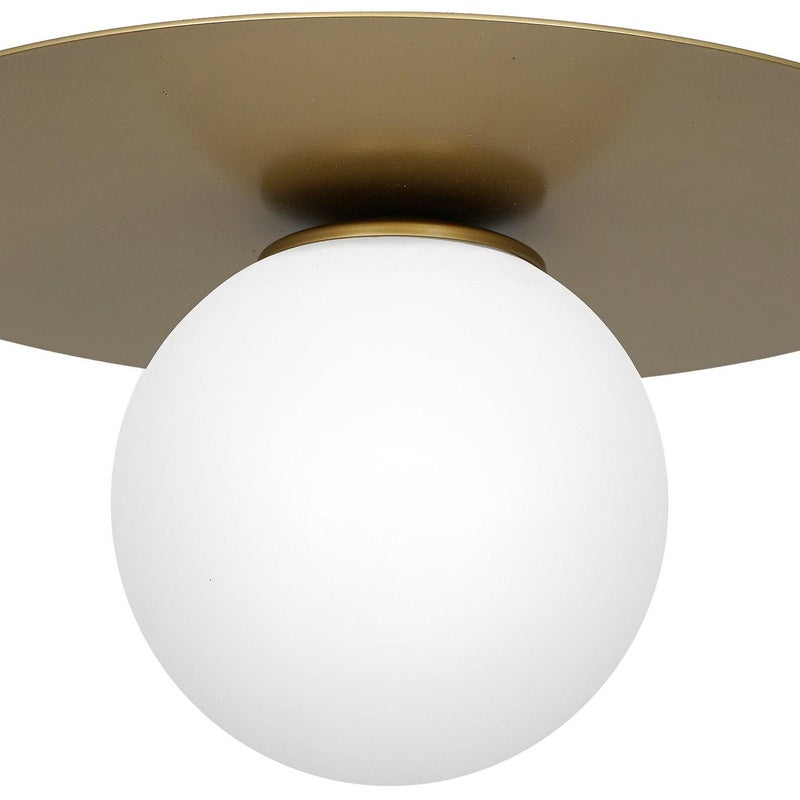 Lampa wisząca Flat złoty mat-biała 1xE14x15W metal wym:19x35x35cm IP20 Luminex