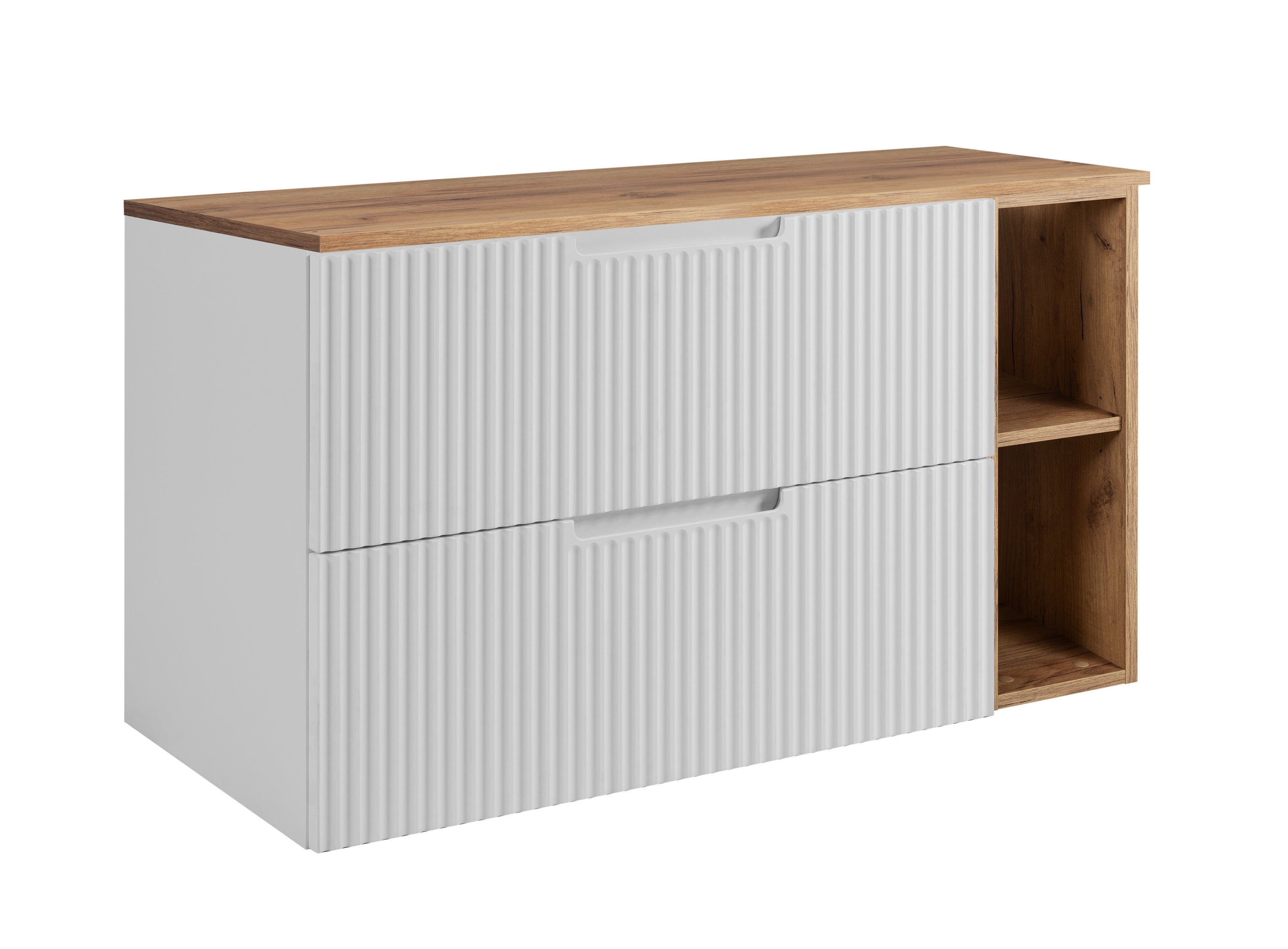 Szafka łazienkowa, biały / dąb Craft 80 (60 + 20) x 58,6 x 46 cm