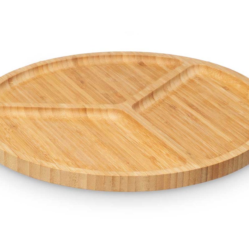 Talerz bambusowy Kinvara z przegródkami 30 cm 1 szt.