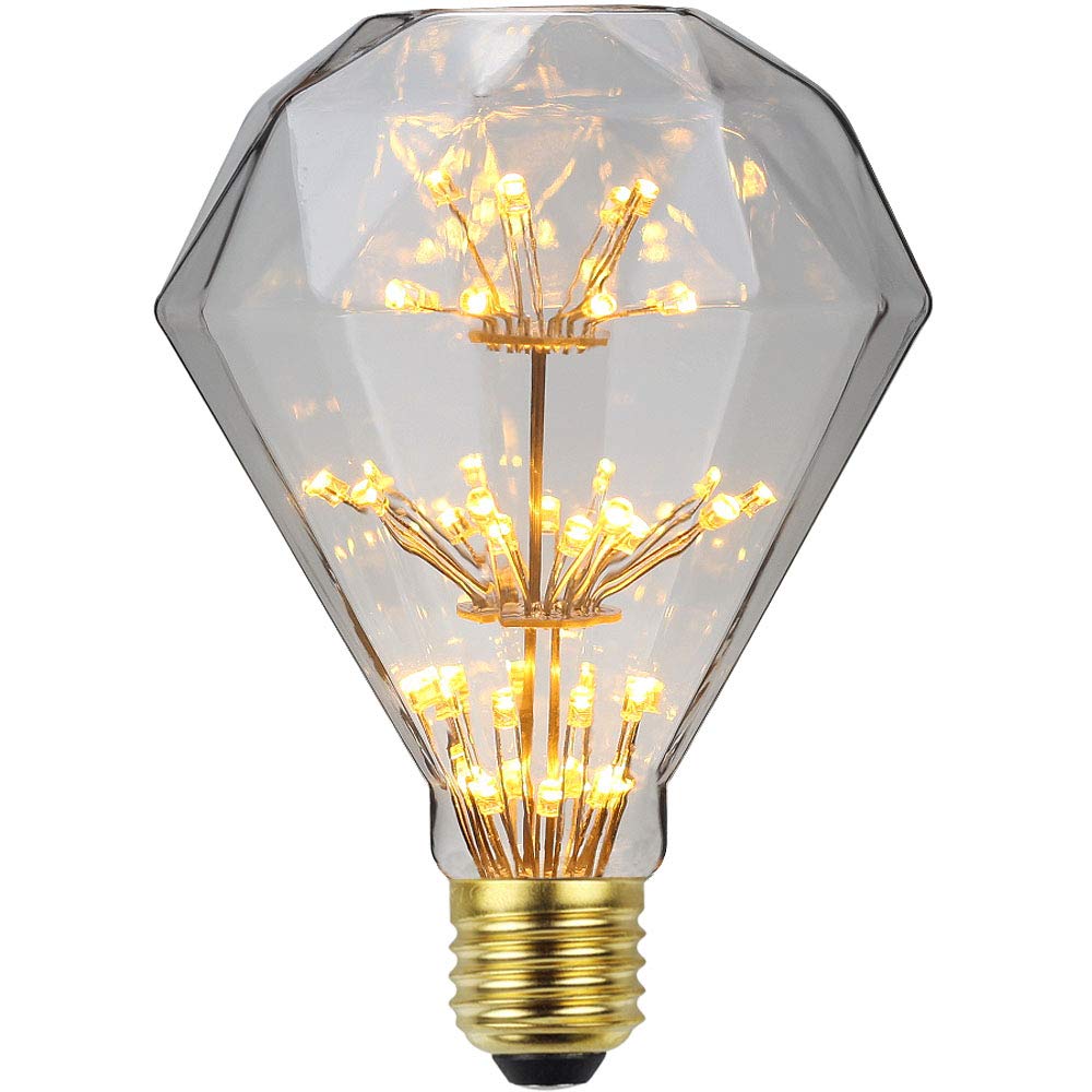 Żarówka LED retro, żarówka RGB Edison z efektem fajerwerku, żarówka dekoracyjna 3W E27