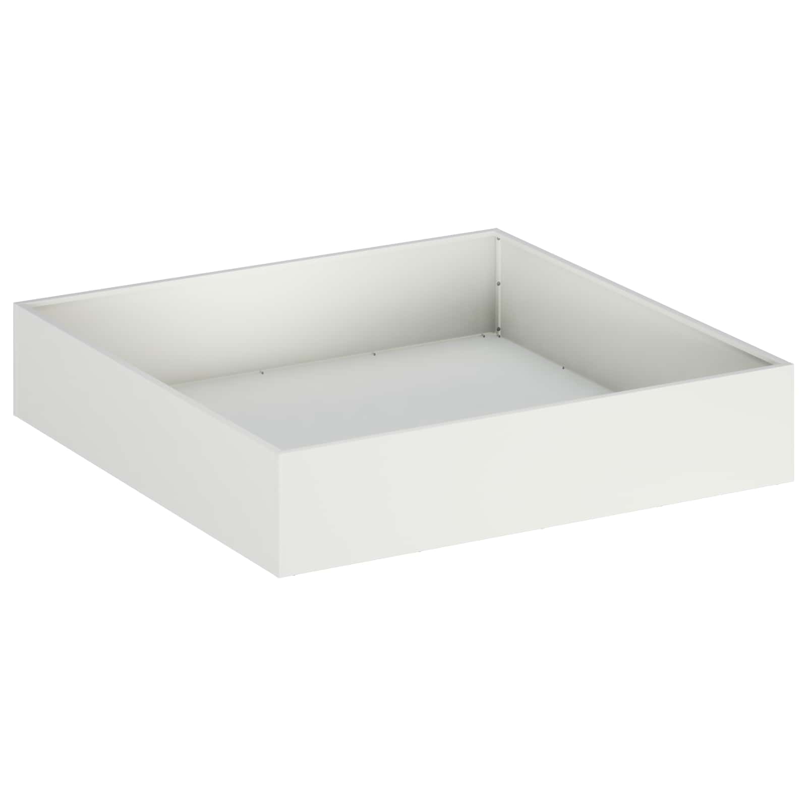 Donica Ogrodowa Stalowa 80x80x20 cm Biała na Taras na Balkon na Kwiaty