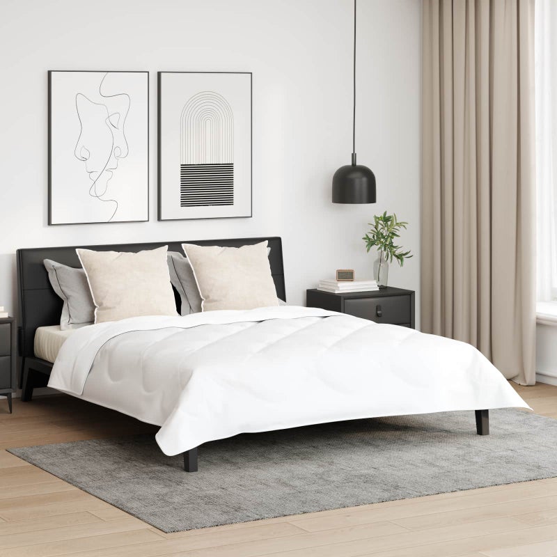 Poduszka z poduszką 2 pcs Biały 80 x 80 cm bawełna vidaXL