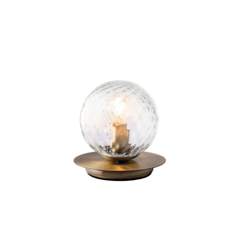 Lumetto in ferro bronzato spazzolato 1 luce H.17 - Ø16