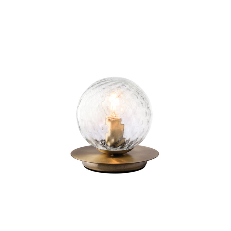 Lumetto in ferro bronzato spazzolato 1 luce H.17 - Ø16