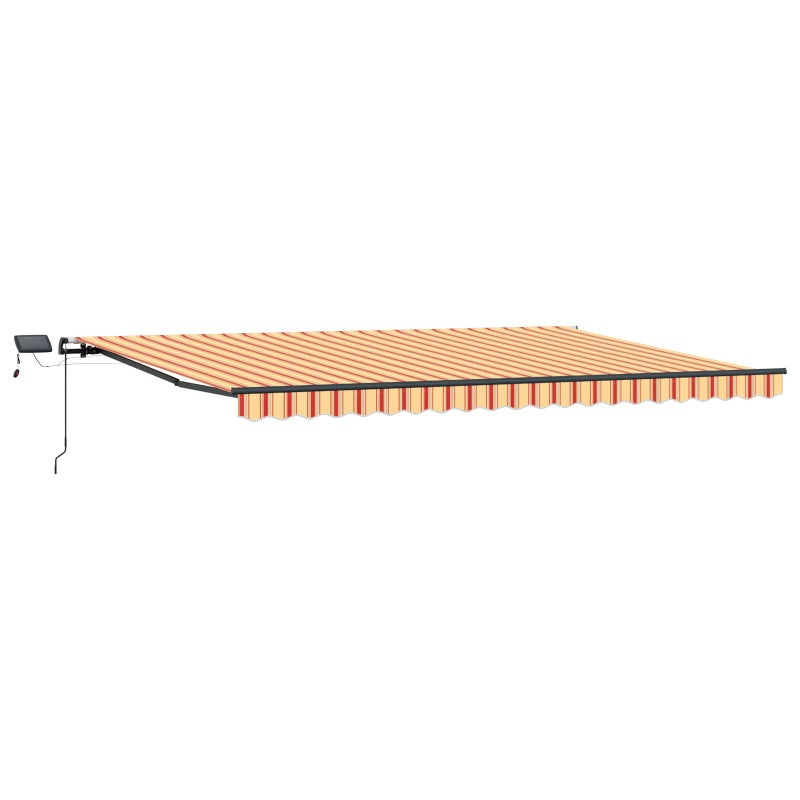 Markiza Tarasowa 500x300 cm Żółto-Pomarańczowa Odporna na UV na Balkon