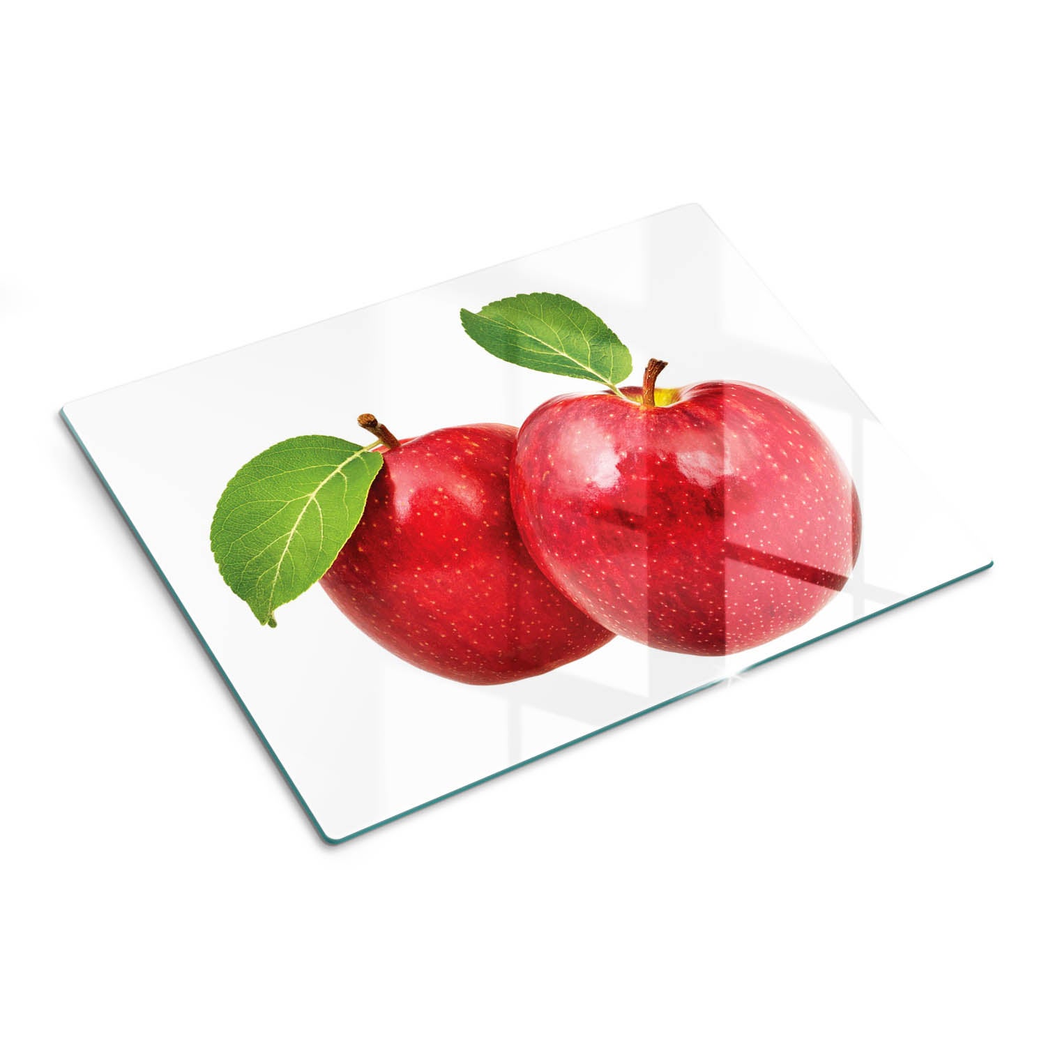 Szklana deska do kuchni z ozdobnym nadrukiem - Czerwone Jabłka - 30x40 - Tulup