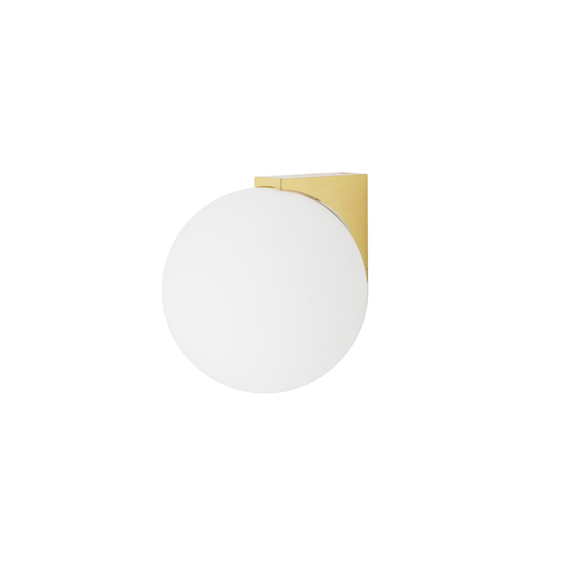 Kinkiet ścienny Aloe mosiądz-złoty-biały 1xG9x5W wym: 16,5 x 15 cm szkło IP44 Nowodvorski Lighting