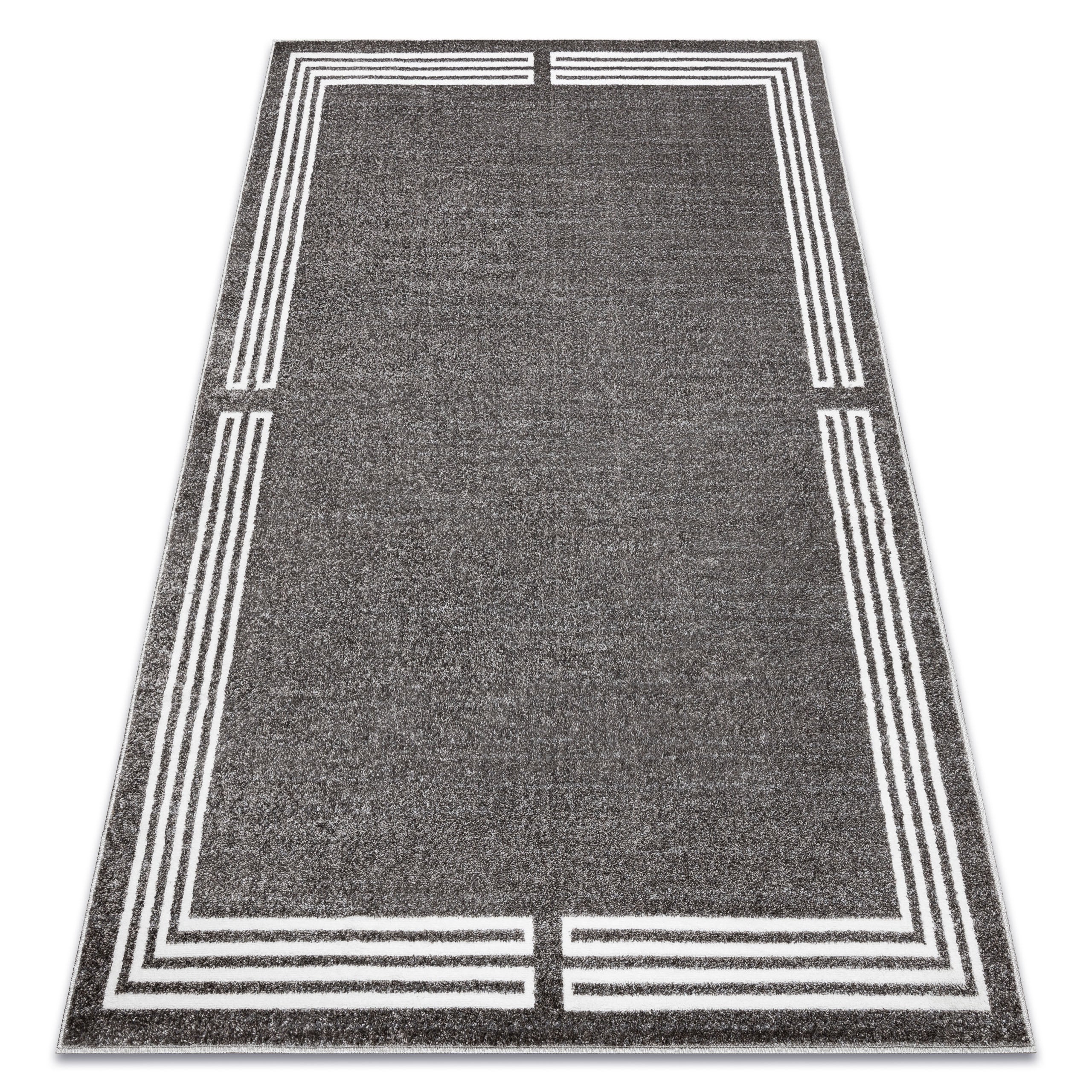 Dywan MATEO 8034/644 Nowoczesny ramka - strukturalny szary 240x330 cm