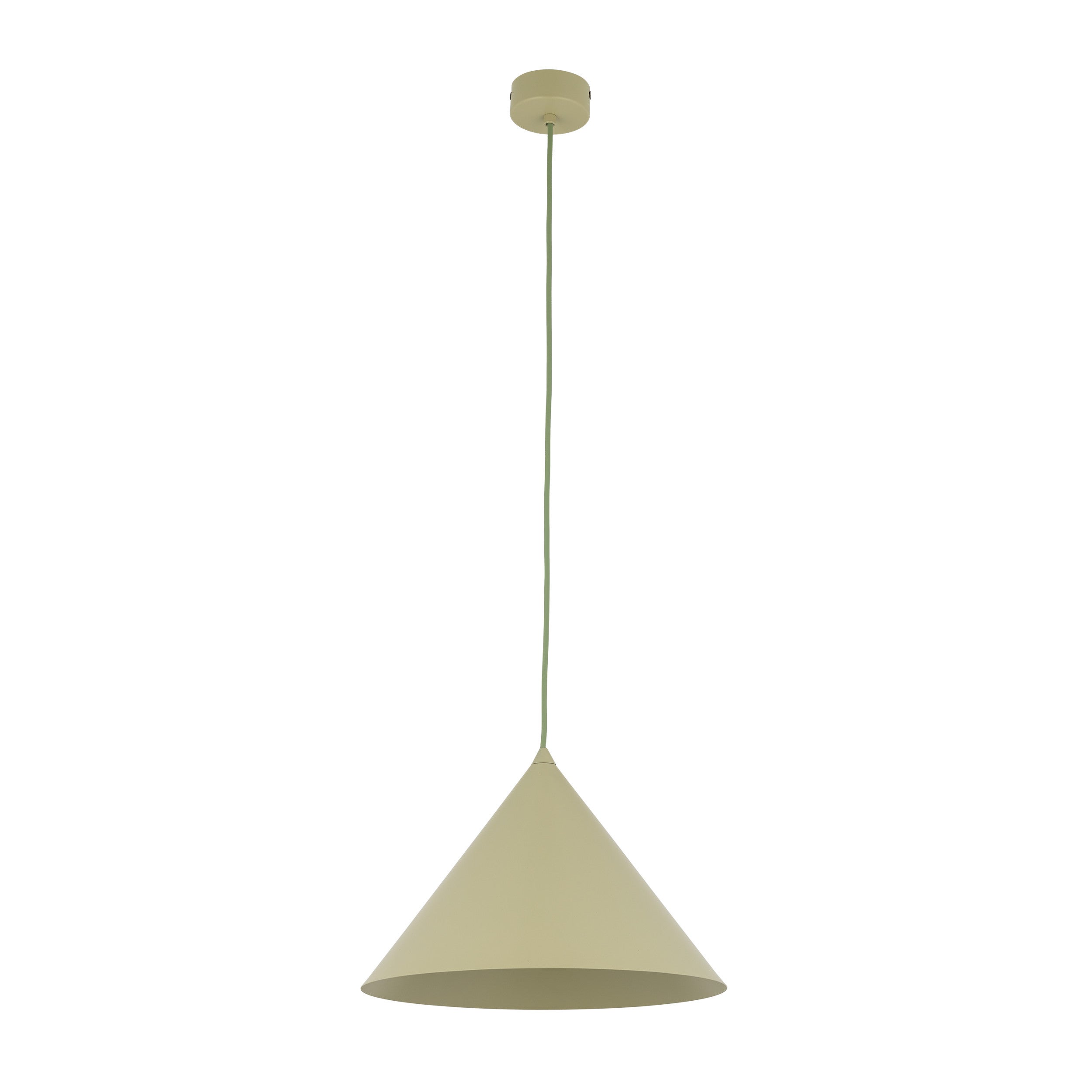 Lampa Wisząca Tk Lighting Cono L Stożek Metalowy Pistacjowy 1Xe27 -1Szt.