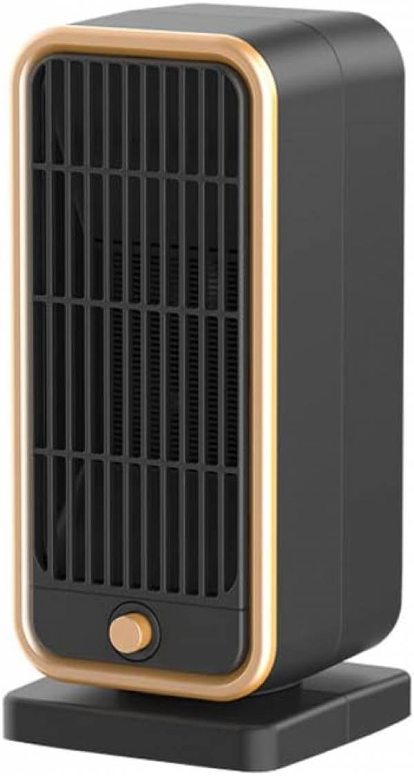 Miniaturowy grzejnik ceramiczny z zabezpieczeniem przed przegrzaniem, termostatem, grzałka elektryczna 500 W, do użytku wewnętrznego