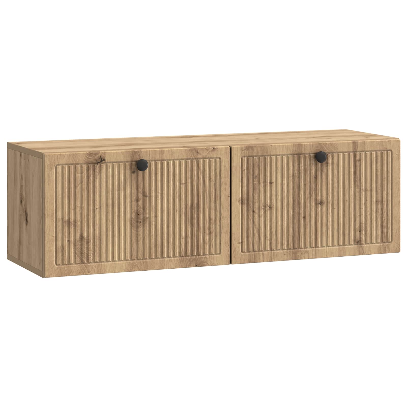 Szafka RTV montowana na ścianie 98 x 31 x 30 cm Dąb artisan