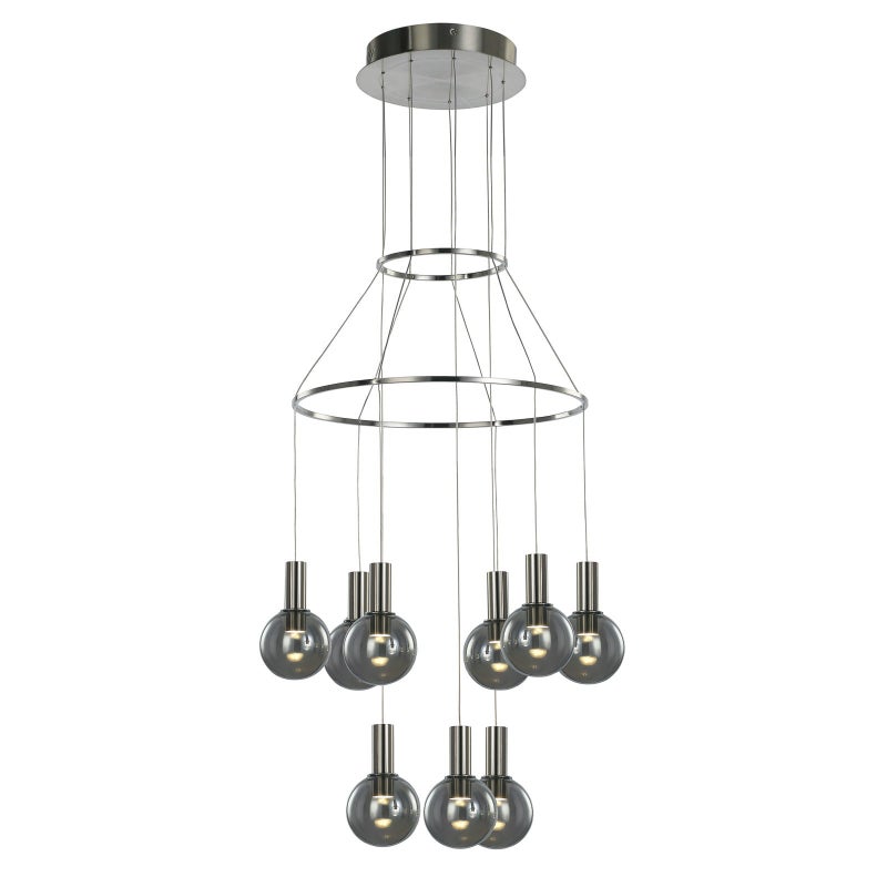 Lampa sufitowa LED Aria 27W ciepła 2100lm metal czarna chromowana wym:150x40x40cm IP20 Italux