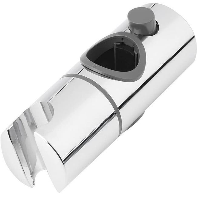 Przesuwny wspornik słuchawki prysznicowej, kompatybilny z drążkiem prysznicowym 22 mm, chrom.
