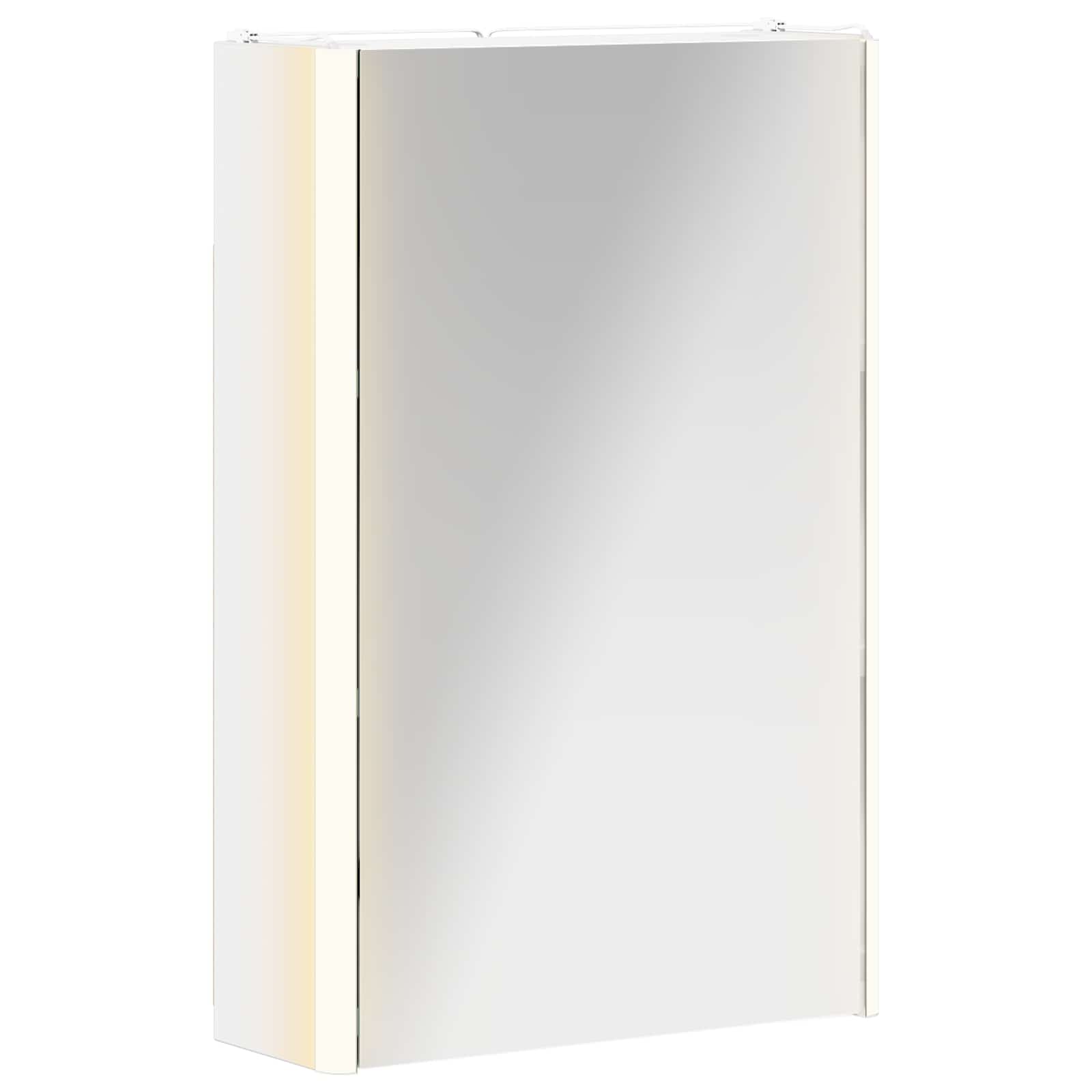 Szafka z lustrem do łazienki Biały 33 x 11,5 x 50 cm
