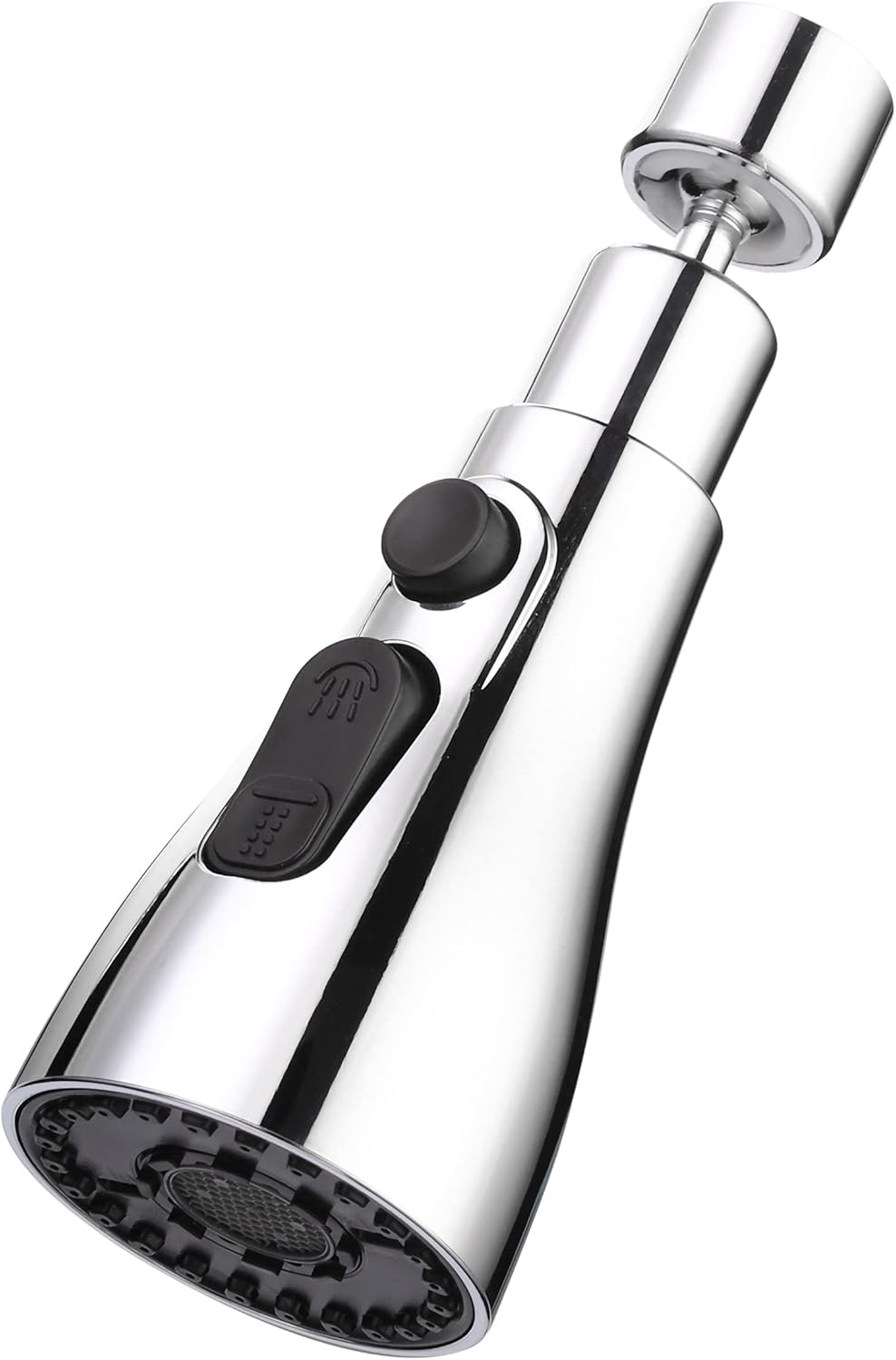 Głowica natryskowa baterii kuchennej do zlewu – obrotowy adapter wylewki 360° do średnic od 16 mm do 24 mm – 3 tryby aeratora, dysza pionowa do kuchni