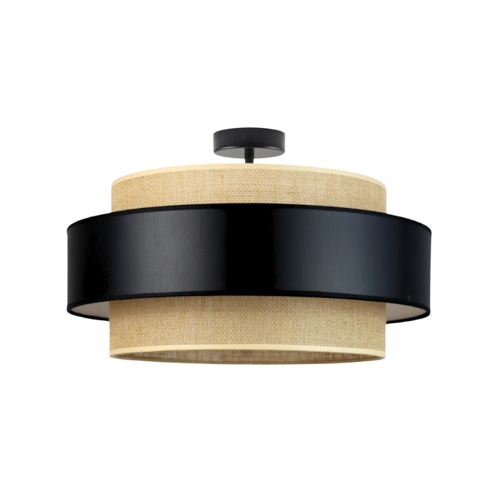 Lampa sufitowa żyrandol plafon z abażurem walec 40 cm BLUES
