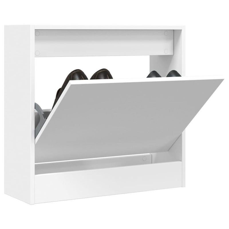 vidaXL Szafka na buty, biała, 60x21x57 cm, materiał drewnopochodny
