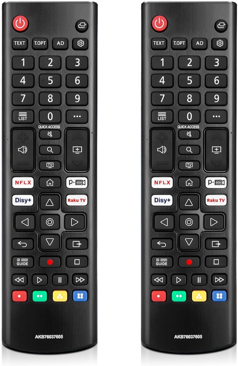 Zestaw 2 uniwersalnych pilotów do telewizorów LG Smart TV - Pilot do telewizorów LG OLED, NanoCell - Zamienny pilot do telewizora LG