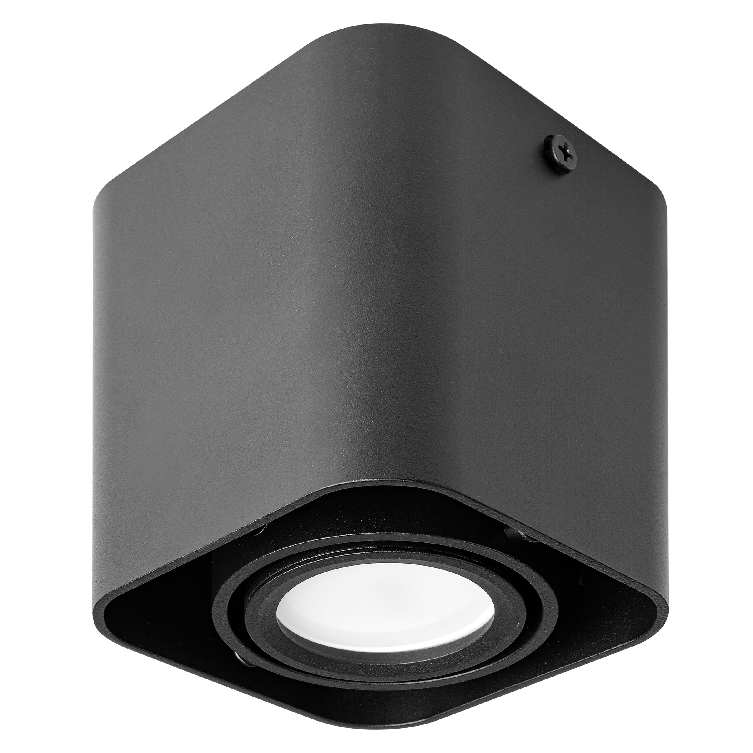 Oprawa natynkowa LED GU10 9x9x10cm ruchoma IP20 lampa sufitowa czarna MasterLED