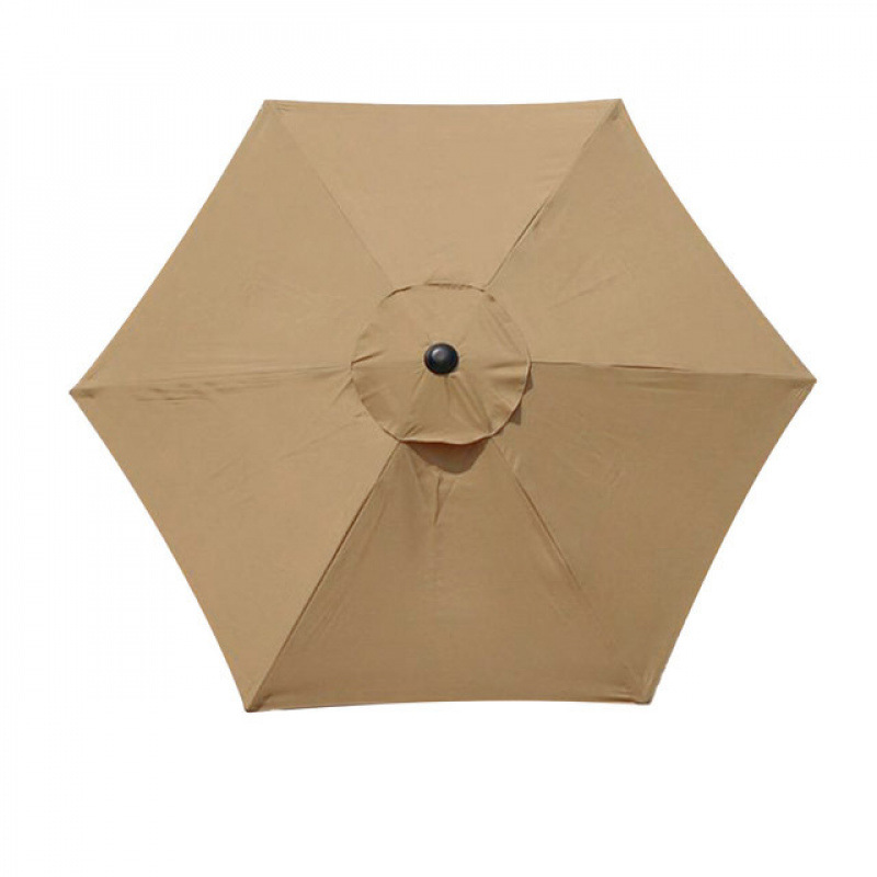 Pokrowiec Zamienny do Parasola - 6 żeber - 3 m - Wodoodporny - Chroniący przed promieniowaniem UV - Materiał Zamienny (3M / 9.8Ft, Khaki)