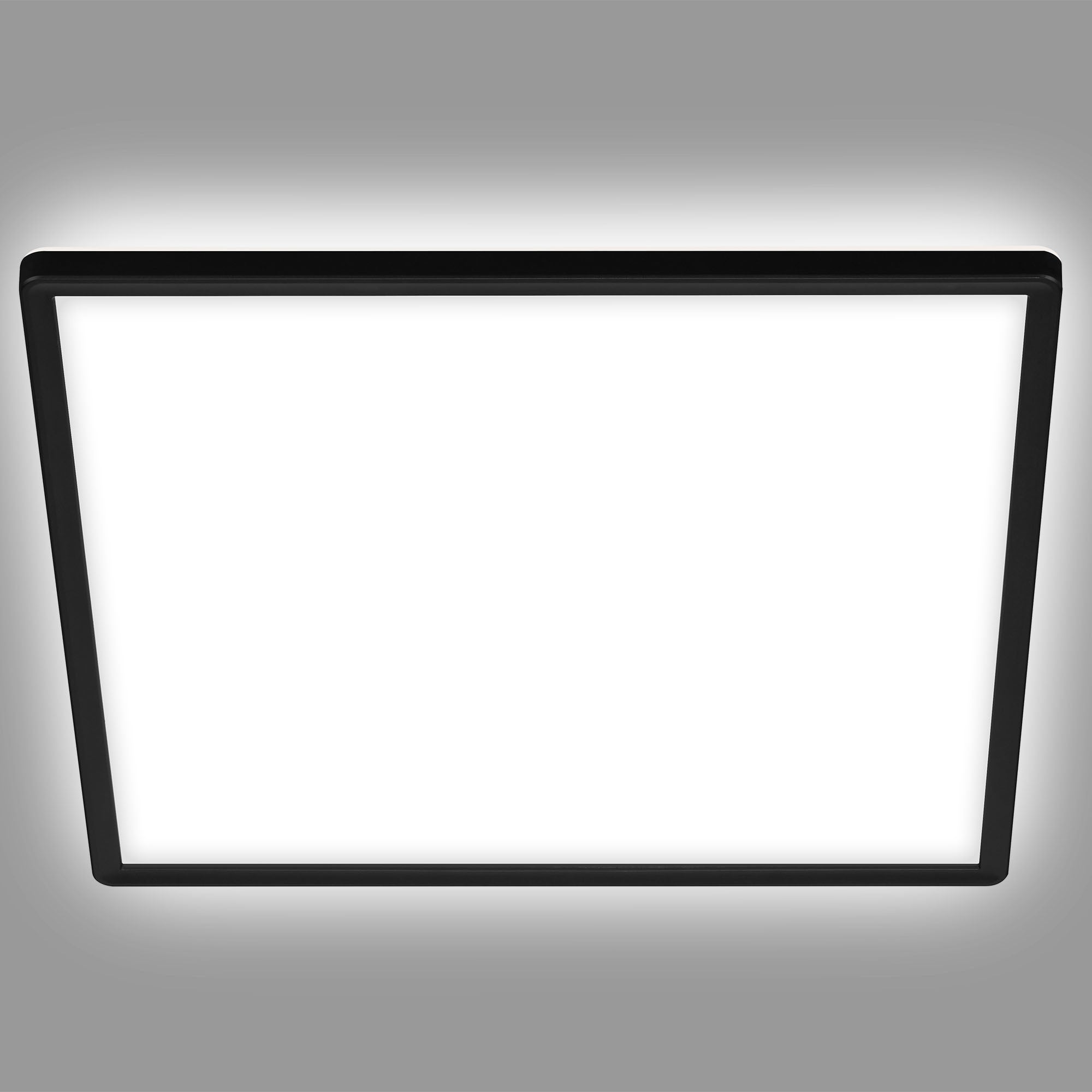 Ultracienki panel LED - z podświetleniem - IP20 - 293x293x28mm - 4000K - 18W / 2400lm - czarny - nieściemnialny