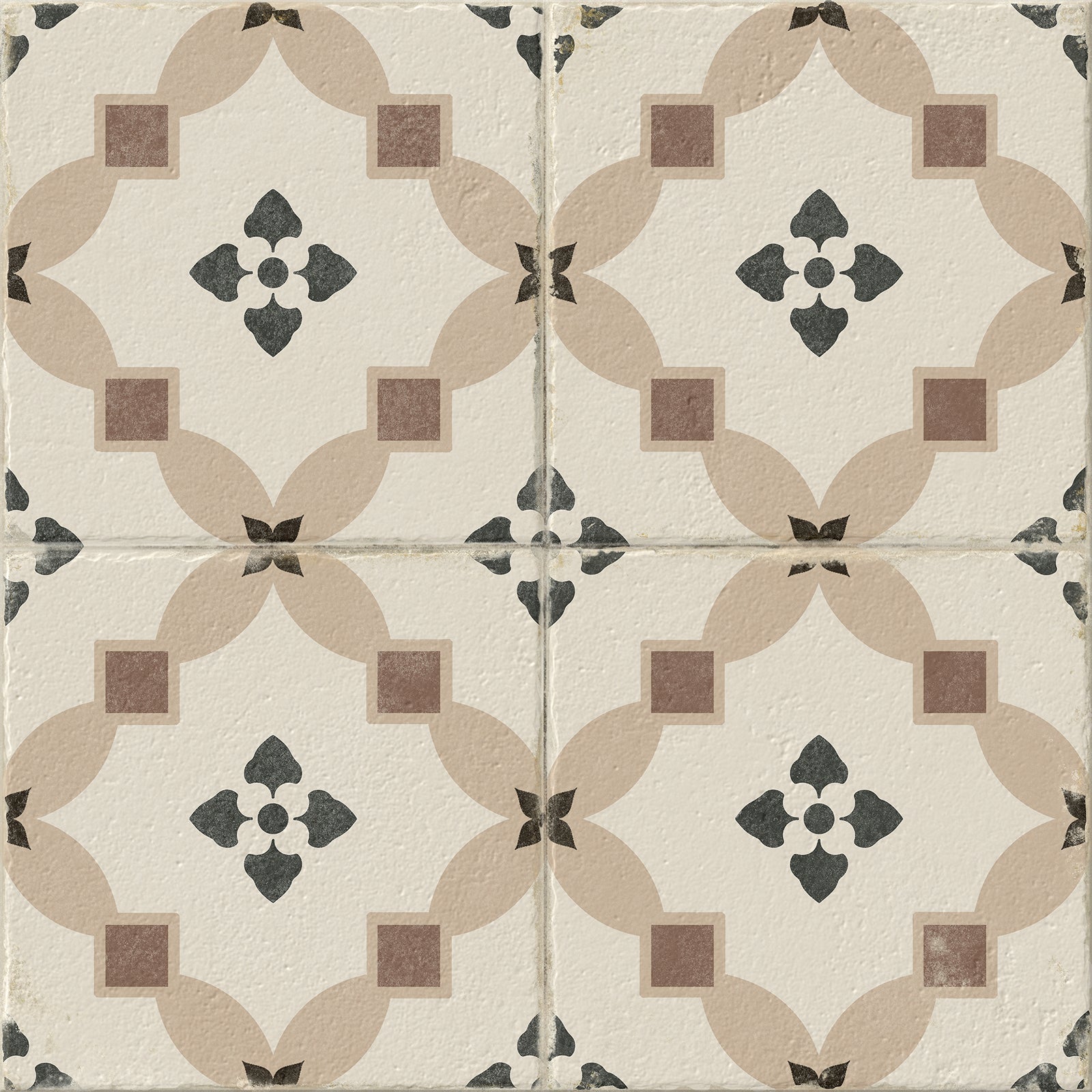 Gres szkliwiony PATCHWORK SPACE GPT1238 beige mat 42x42 gat. I