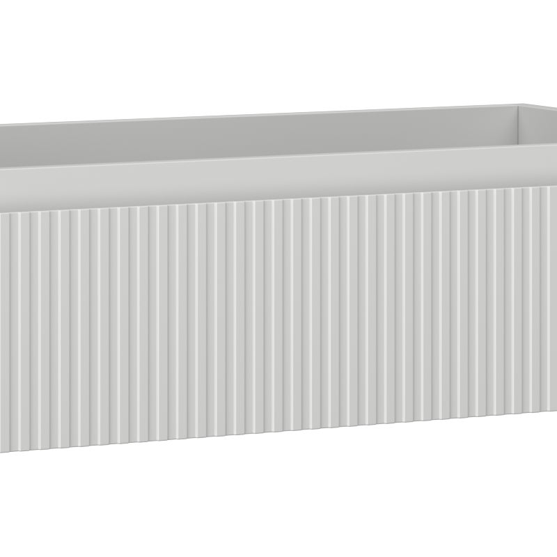 Mexen Rivel szafka łazienkowa podumywalkowa 80 cm, 1 szuflada, ryflowana , szara mat - 91A20-08023-1-BF62