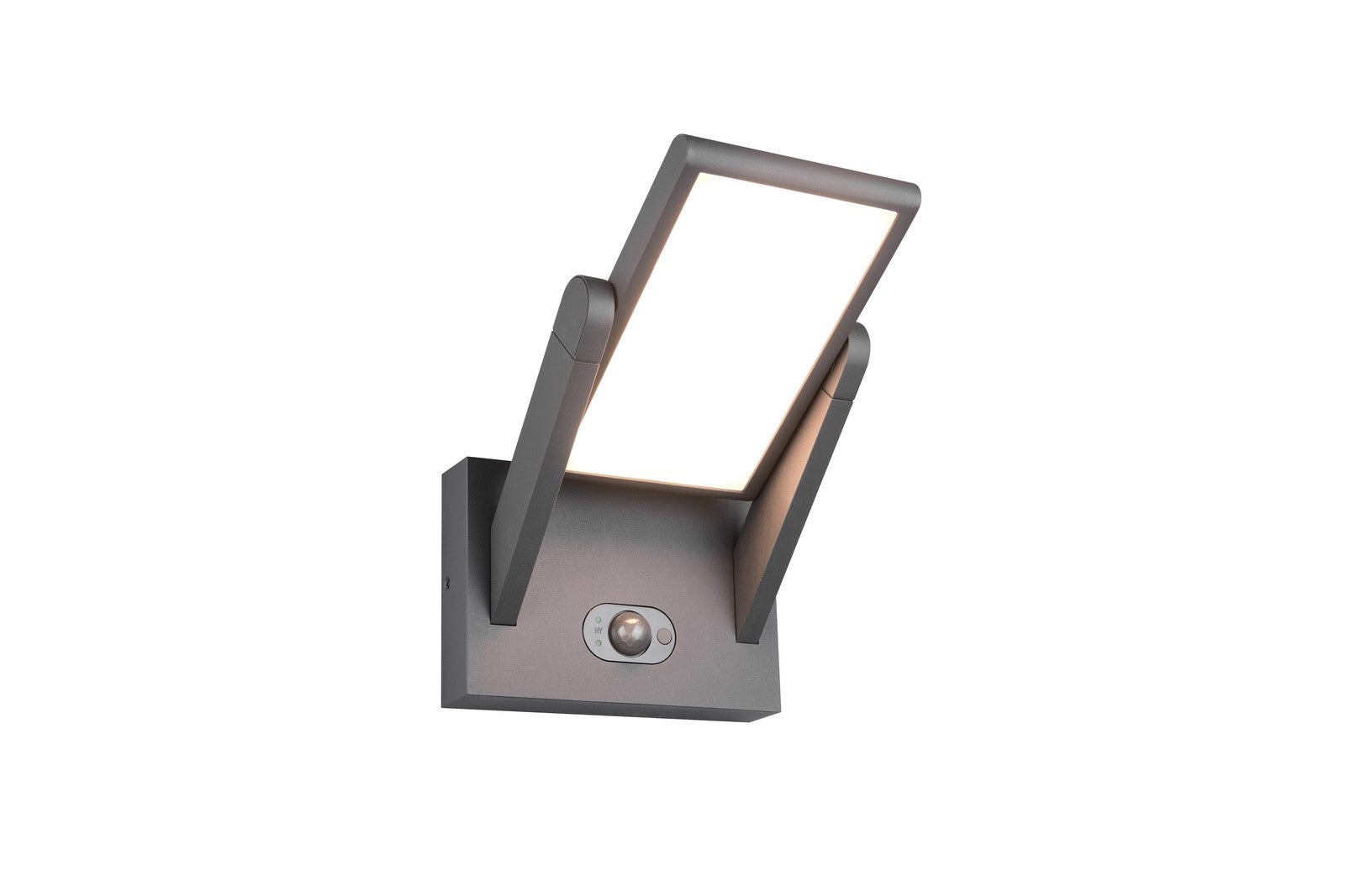 Kinkiet solarny regulowany panel czujniki LED MALAWI 5W aluminium antracytowy wym:23x18x20cm IP65 Trio