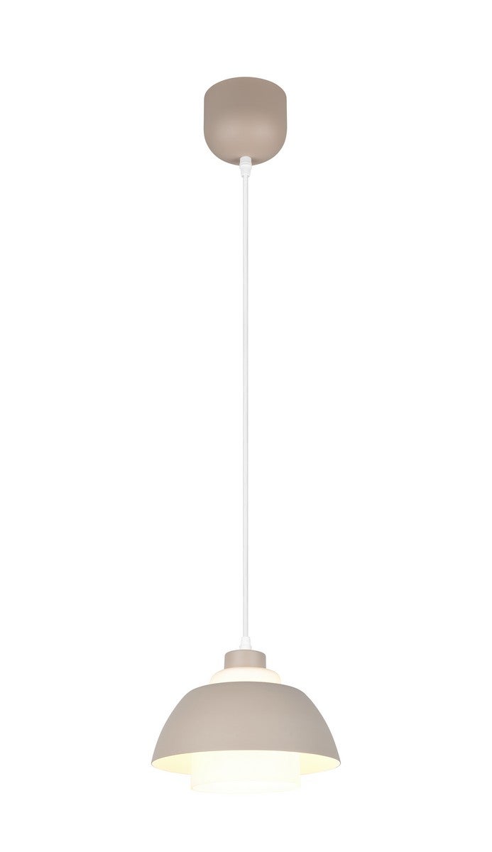 Lampa wisząca TILOS beżowo-biały 1xE27x10W metal wym:150x23x23cm IP20 RL