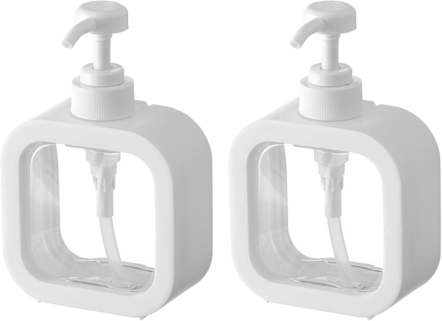 Dozownik do mydła, dozownik do mydła w płynie 2 sztuki, dozownik do mydła kuchennego (500 ml)