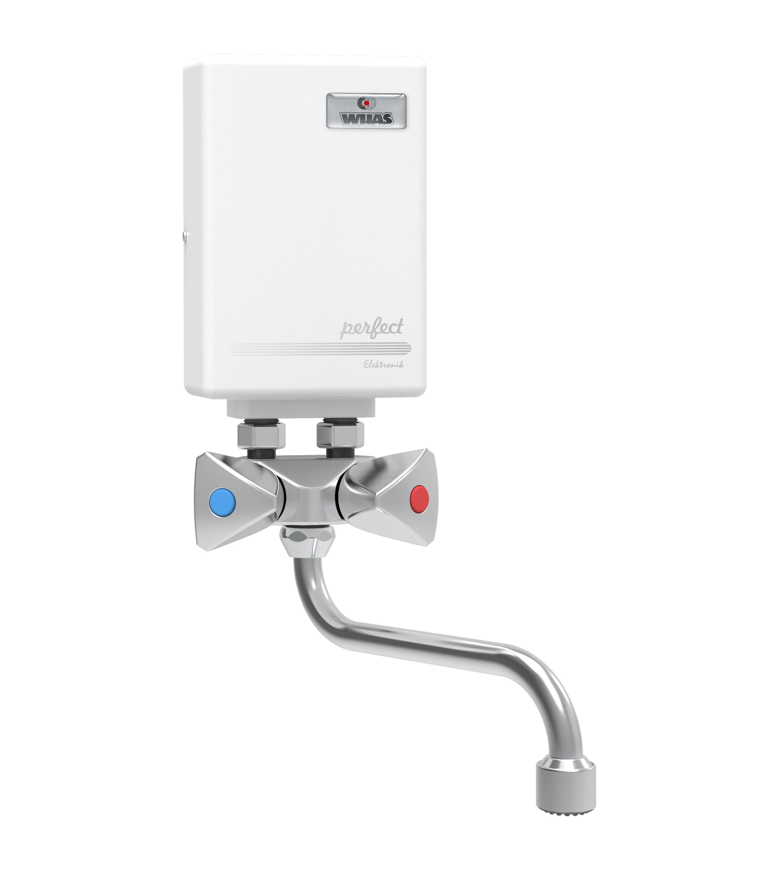Ogrzewacz elektryczny przepływowy 4,5 kW Wijas Perfect 450 nadumywalkowy z baterią 230V