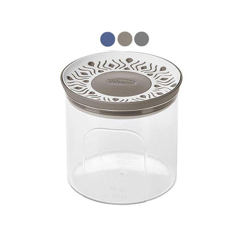 Stefanplast Tosca Kitchen Okrągły Hermetyczny Pojemnik Lt 1.2, Szary