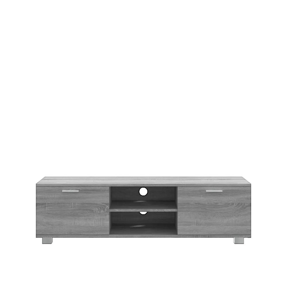 Szafka RTV vidaXL Sonoma szara drewno inżynieryjne odporne na wilgoć 140x40,5x35 cm