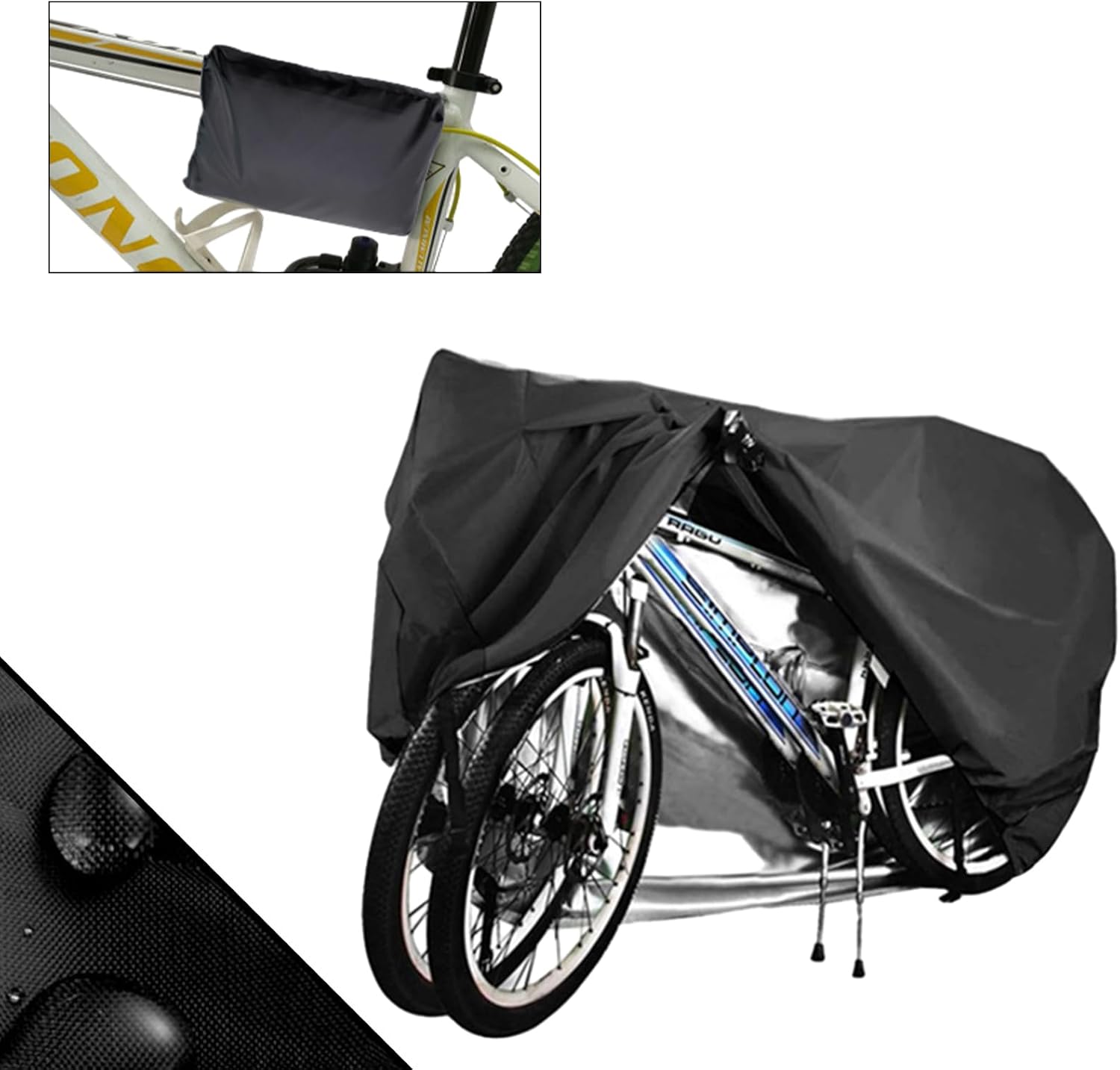 Wodoodporny pokrowiec rower wykonany tkaniny Oxford przeznaczony zewnętrznych odpowiedni rowery wiatroodporny przeciwdeszczowy pyłoszczelny pokrowiec