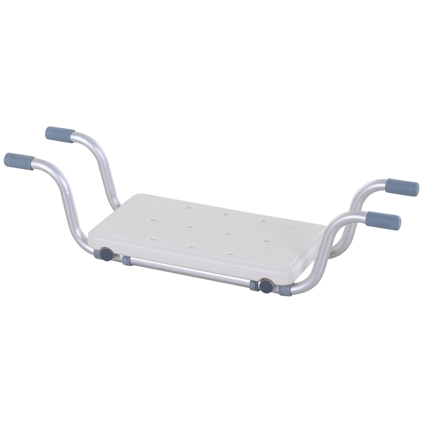 Regulowany wiszący stołek do kąpieli z białego aluminium HDPE