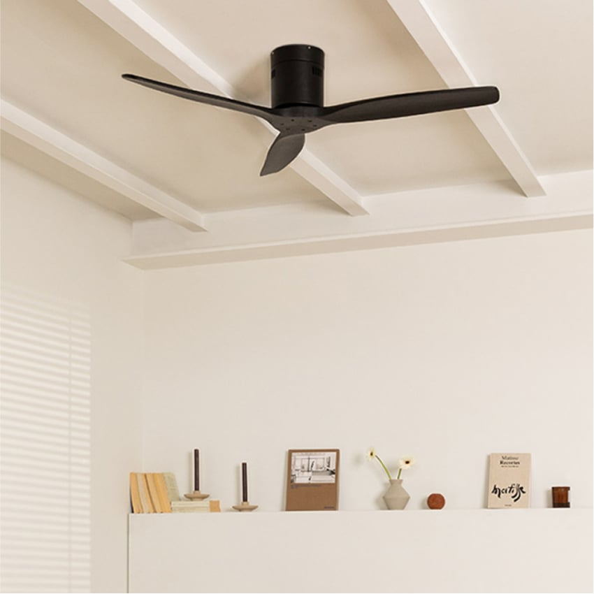 CREATE - WIND CALM - Cichy wentylator sufitowy 40W z technicznymi łopatkami ABS w różnych rozmiarach -