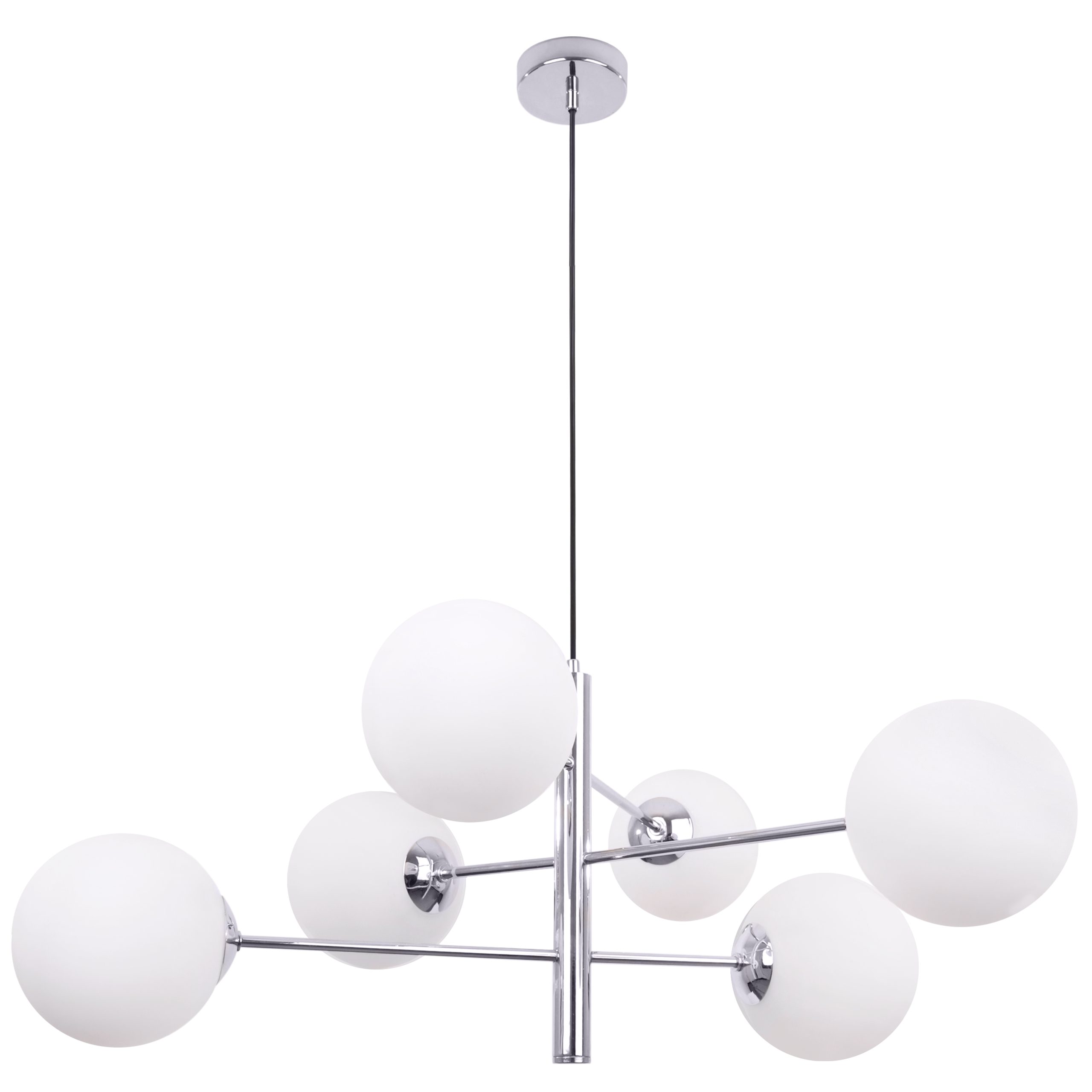 Lampa sufitowa wisząca Light Home LH Vicenza 6x E14 60W srebrny