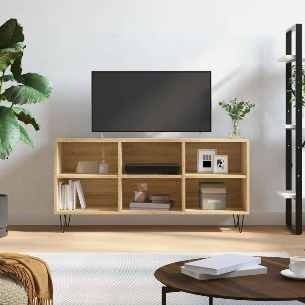 vidaXL Szafka TV, dąb sonoma, 103,5x30x50 cm