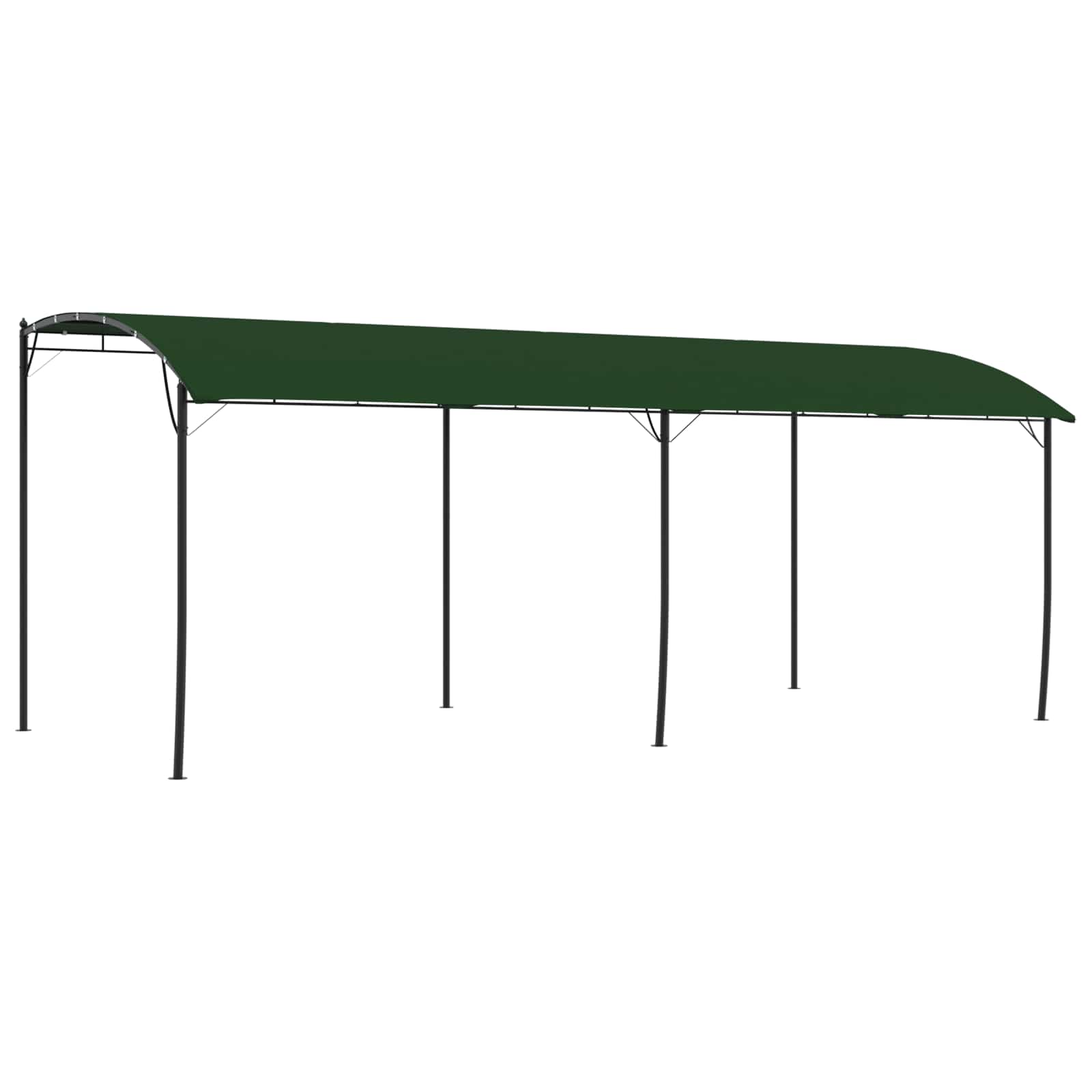 Altana 6 x 3 x 2,55 m zielony Stal malowana proszkowo i tkanina vidaXL