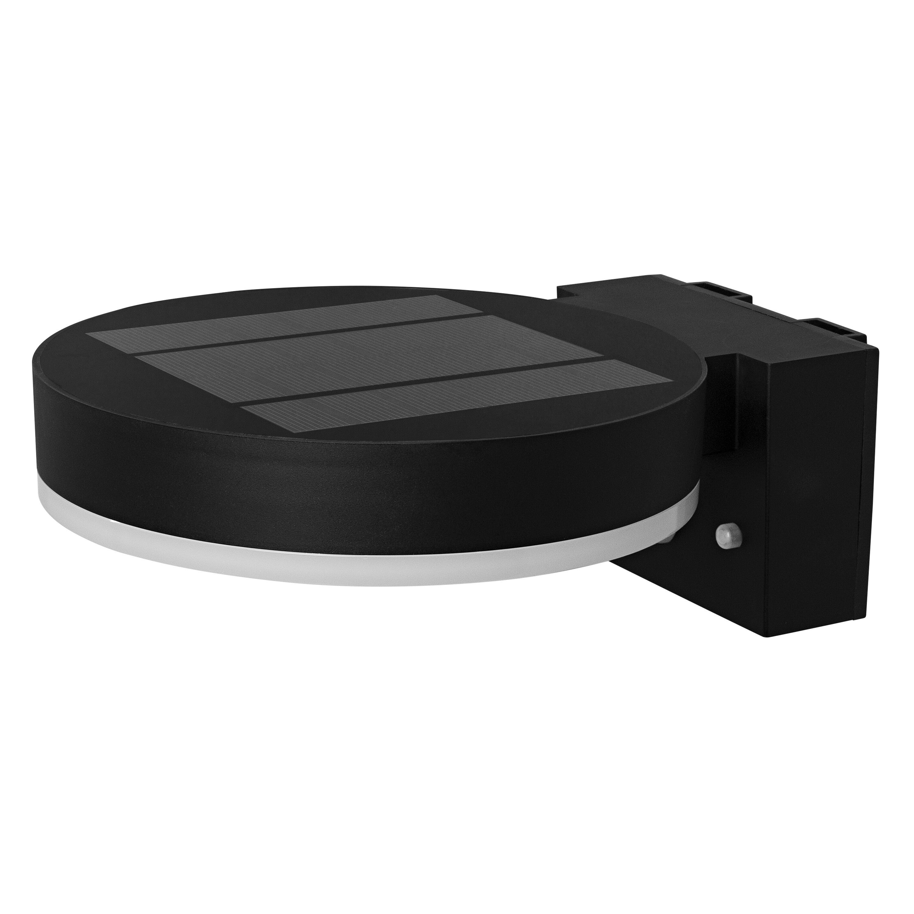 OSRAM Kinkiet , solarny, czarny, stal nierdzewna, IP44