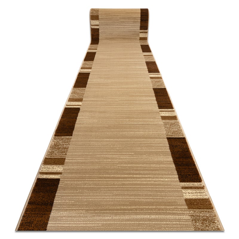 Chodnik HEAT-SET ROYAL FB23 RAMKA PROSTOKĄTY beż / krem 100cm 100x370 cm