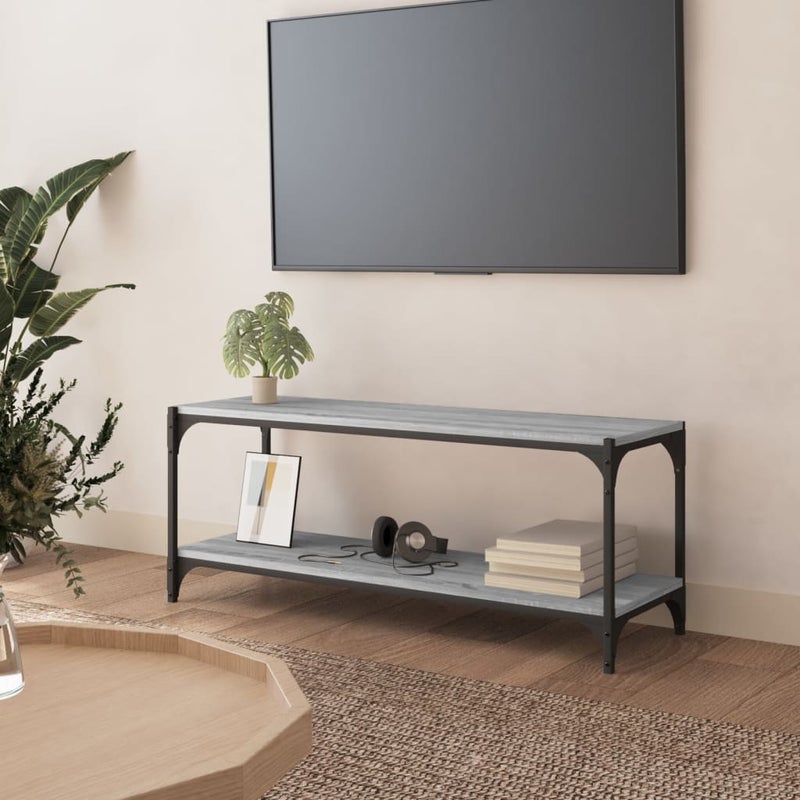 Szafka pod TV, szary dąb sonoma, 100x33x41 cm vidaXL