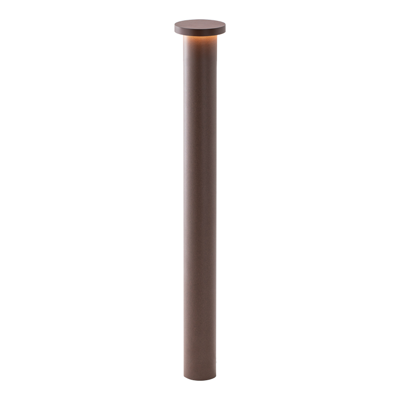 Słupek oświetleniowy TIBERIO LED 10W 82° IP65 4000K 9D 75cm w wykończeniu aluminiowym Corten - Profesjonalne oświetlenie zewnętrzne do ogrodów