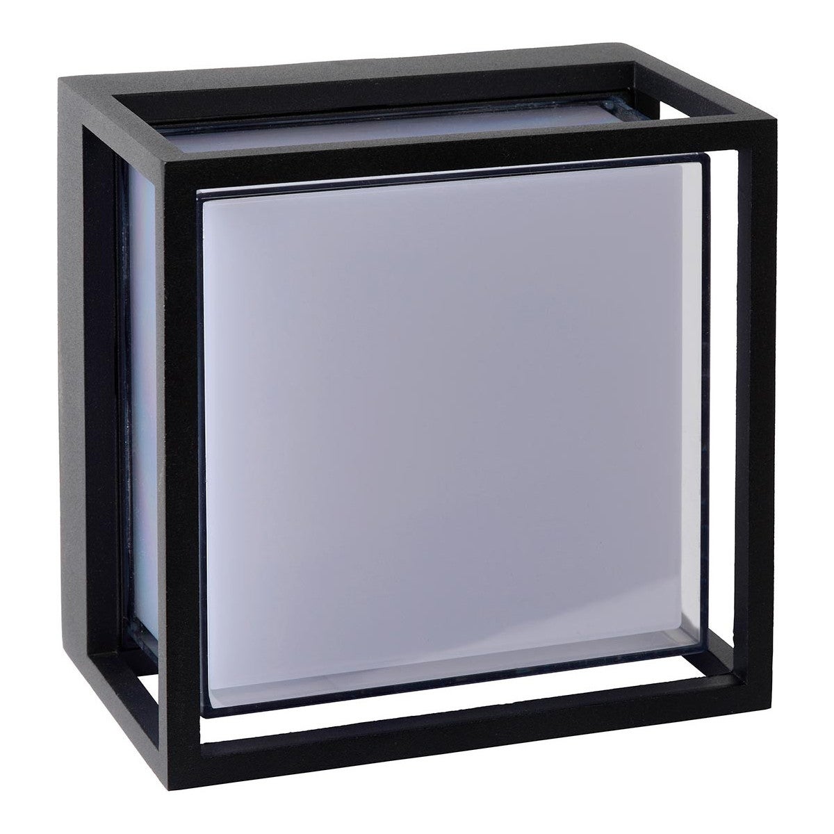 Kinkiet zewnętrzny SINGA LED 9.6W Ciepła biel 550lm czarny wym:17x17x10cm IP44 Lucide