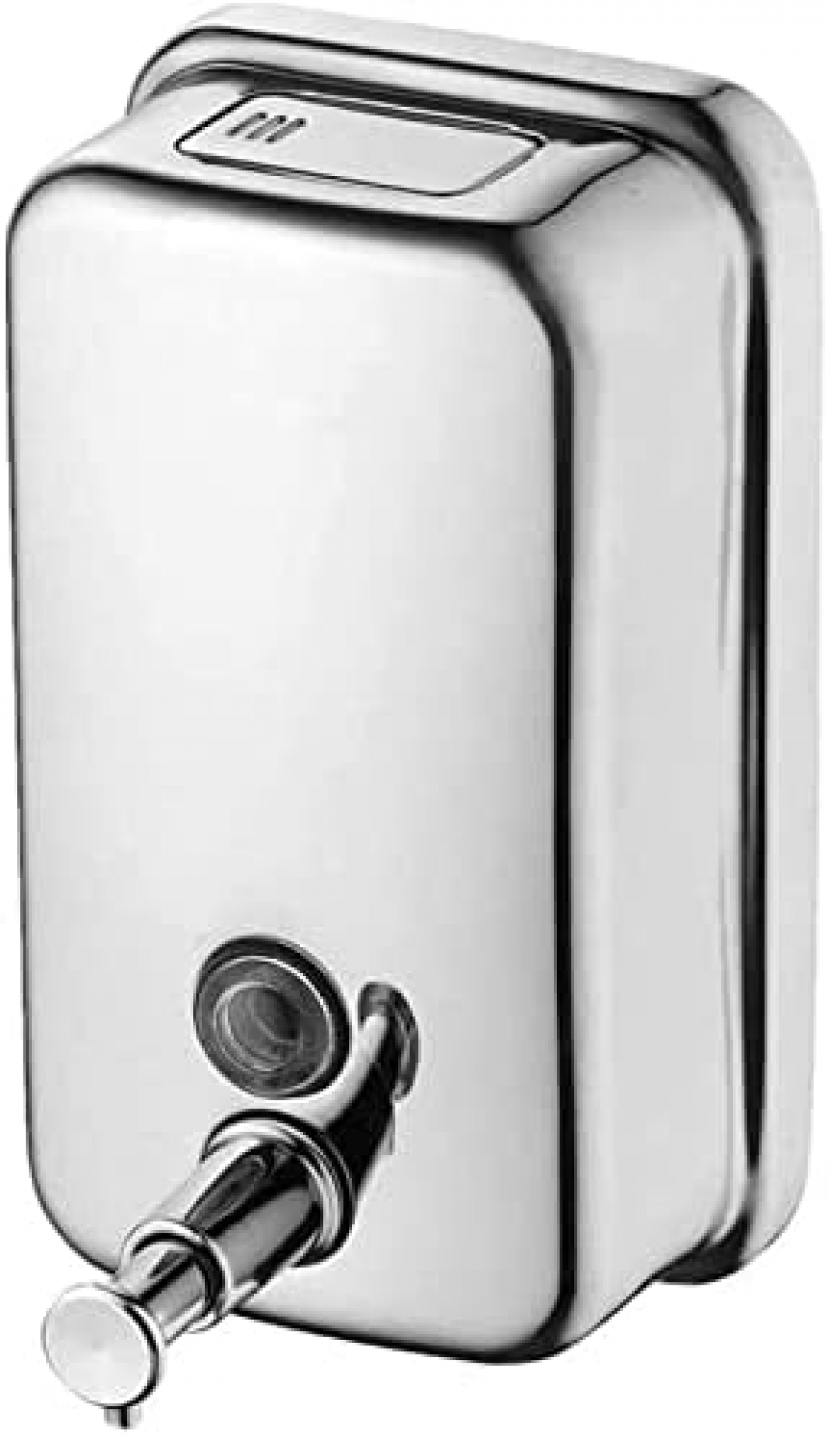 Dozownik mydła, ścienny dozownik do mydła wykonany ze stali nierdzewnej, do kuchni, łazienki, na rynek, do hotelu, restauracji (500 ml)