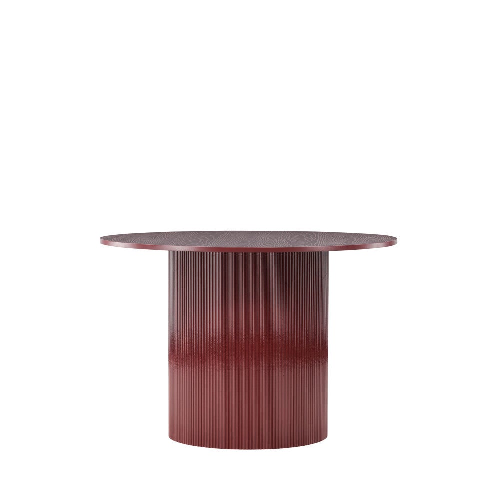 Lenox stół do jadalni Ø110cm czerwony.