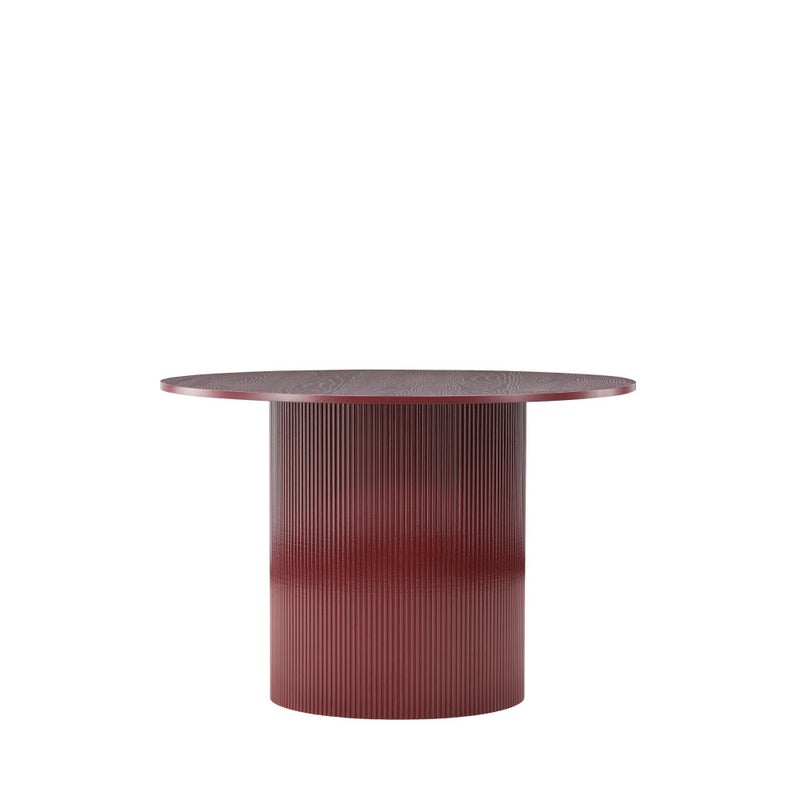 Lenox stół do jadalni Ø110cm czerwony.